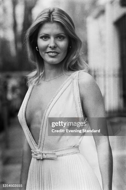 American beauty queen Marjorie Wallace, Miss USA, after being crowned Miss World in the 1973 beauty pageant in London, UK, 31st December 1973. She...