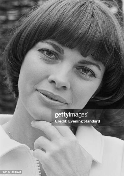 French singer Mireille Mathieu, UK, 9th May 1974.