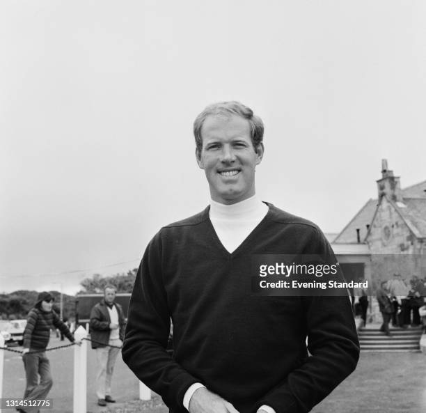 American golfer Tom Weiskopf during the 1973 Open Championship at Troon in Scotland, UK, July 1973. He won the championship that year.