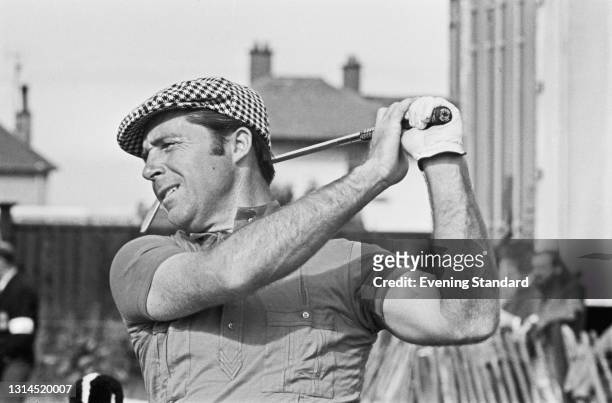 South African golfer Gary Player during the 1973 Open Championship at Troon in Scotland, UK, July 1973.