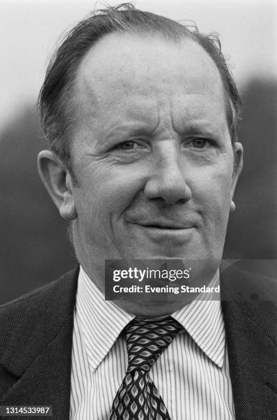 British Conservative politician John Peyton , MP for Yeovil and a minister in the Department of the Environment, UK, 3rd September 1973.