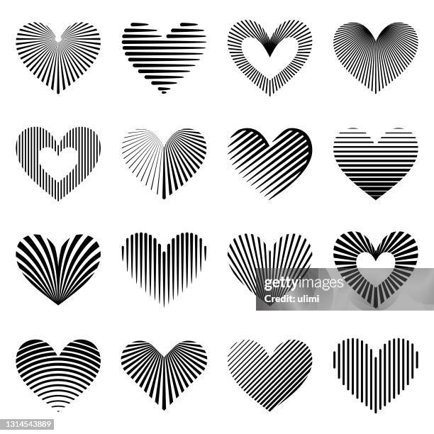 hearts - making heart shape stock illustrations