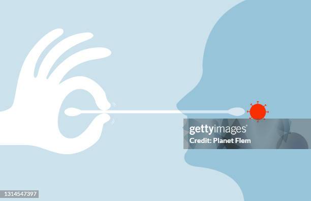 looking for the virus - sinus illustration stock illustrations