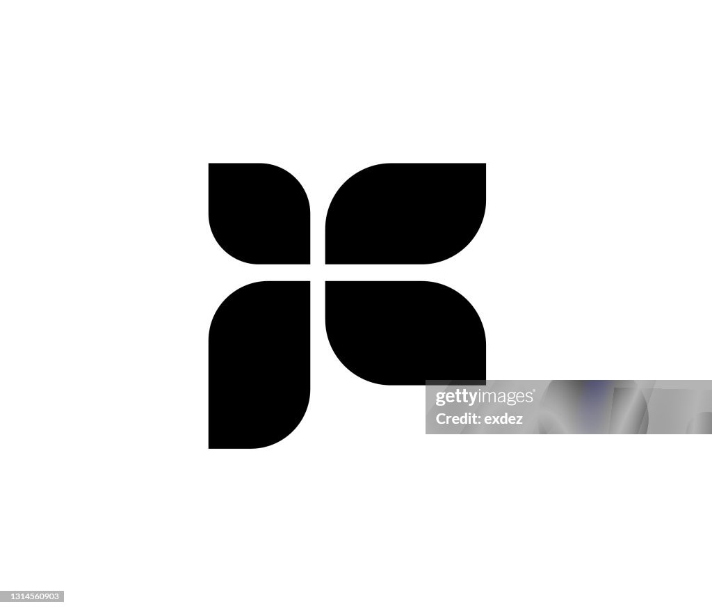 F文字ベースのロゴ