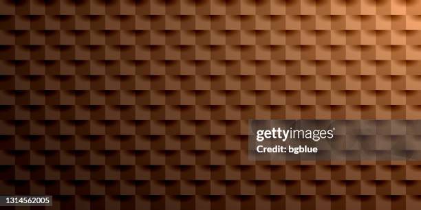 abstract brown background - geometric texture - chocolate squares pattern stock illustrations