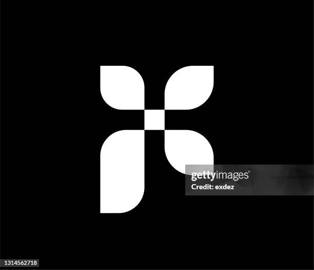 f letter based logo - letter b monogram stock illustrations