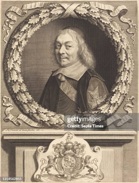 Robert Nanteuil, , French, 1623 - 1678, Henri-Auguste, Comte de Brienne engraving.