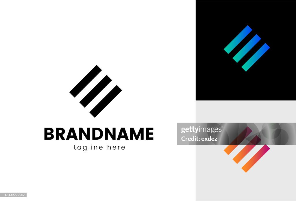 Buchstabe E Logo-Set