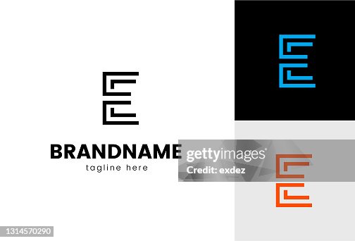 字母 E 徽標集 字母 E 徽標集