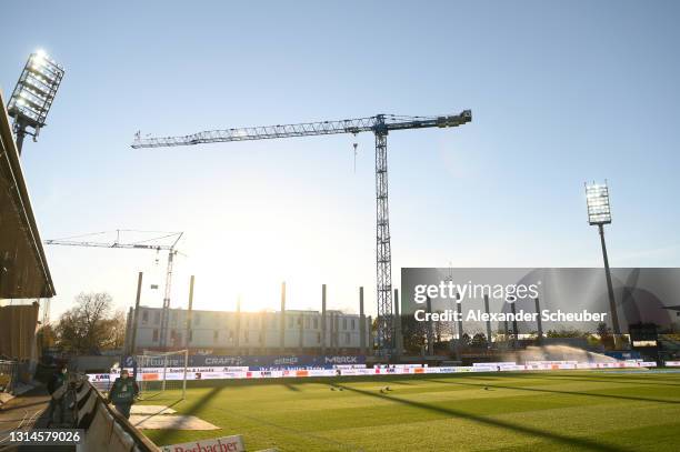 General view inside the stadium prior to the Second Bundesliga match between SV Darmstadt 98 and VfL Bochum 1848 at Jonathan-Heimes-Stadion am...