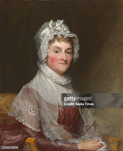 Gilbert Stuart, , American, 1755 - 1828, Abigail Smith Adams , 1800/1815, oil on canvas, overall: 73.4 x 59.7 cm , framed: 97.5 x 84.8 x 10.8 cm .