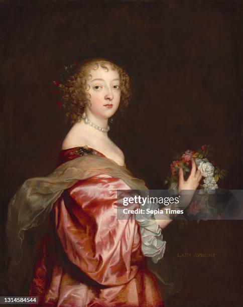 Sir Anthony van Dyck, , Flemish, 1599 - 1641, Catherine Howard, Lady d'Aubigny, c. 1638, oil on canvas, overall: 106.7 x 85.4 cm .