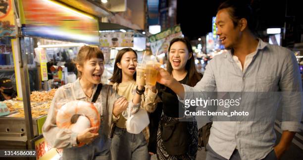 moments to share with friends - taipei stock pictures, royalty-free photos & images