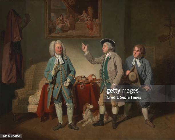 Edward Shuter, John Beard, and John Dunstall in Isaac Bickerton's 'Love in a Village', Johan Joseph Zoffany RA, 1733–1810, German, active in Britain...