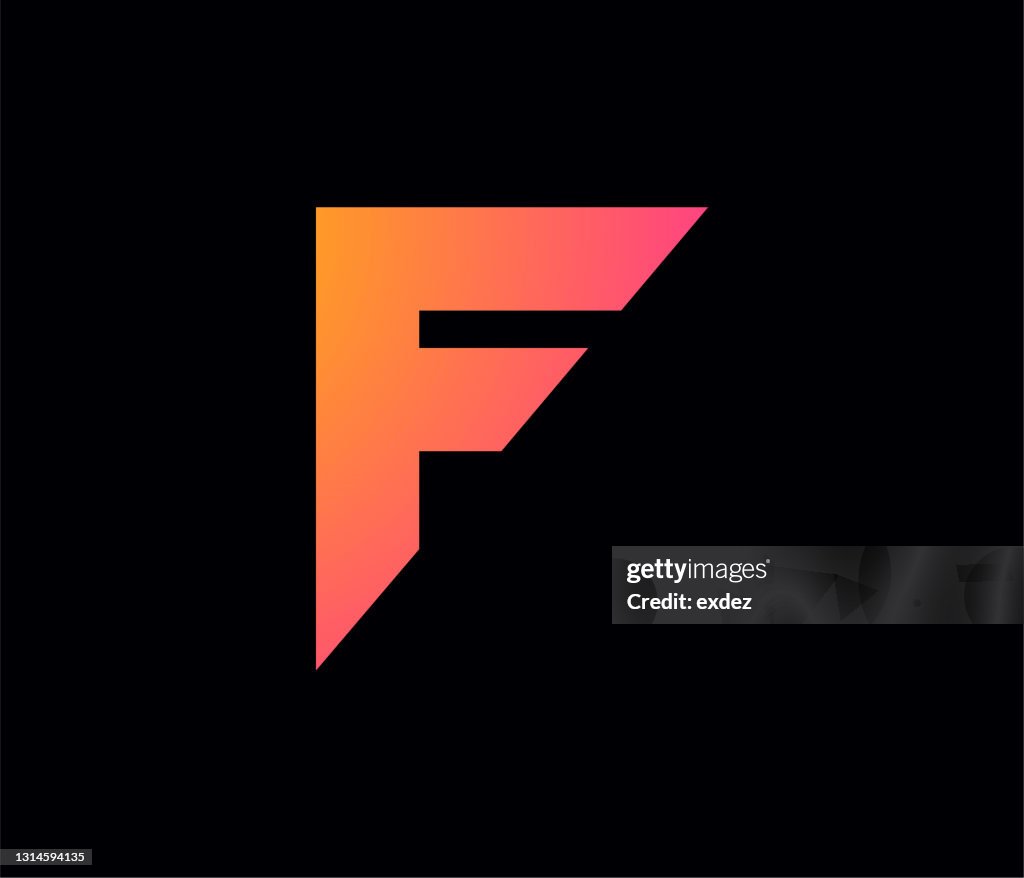 F文字ベースのロゴ