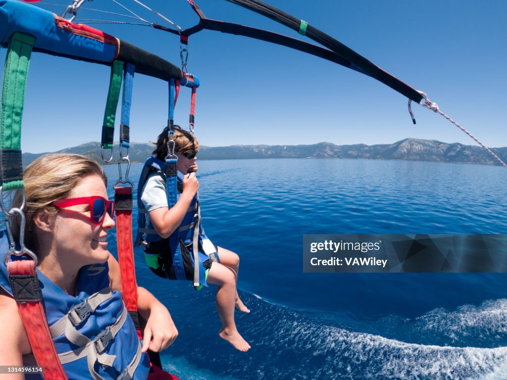 Parasailing in Lake Tahoe