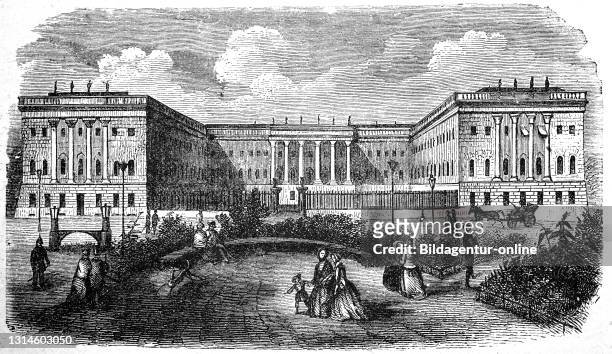 The royal university of Berlin, Germany, ca 1875 / die königliche Universität zu Berlin, Deutschland, ca 1875, Historisch, historical, digital...