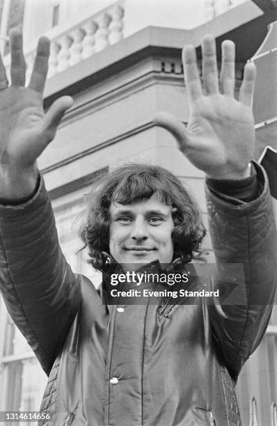 Polish goalkeeper Jan Tomaszewski the day after Poland's 1-1 draw with England in the qualifying match for the 1974 World Cup at Wembley Stadium in...