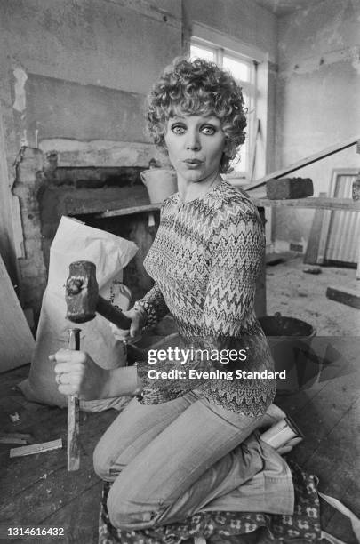 English actress Carol Hawkins, UK, 25th February 1974.