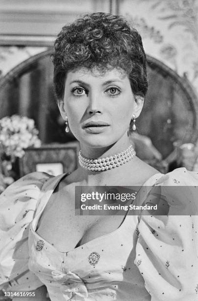 American actress Gayle Hunnicutt as Tsarina Alexandra in an episode of the television mini-series 'Fall of Eagles', UK, 19th February 1974.
