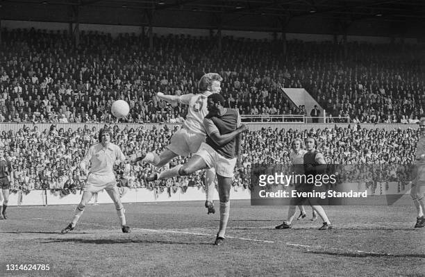 Bermudian footballer Clyde Best of West Ham United during a League Division One match against Leeds United at Upton Park in London, UK, 30th March...