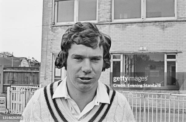 English cricketer Michael Hill of Hampshire County Cricket Club, UK, 24th April 1974.