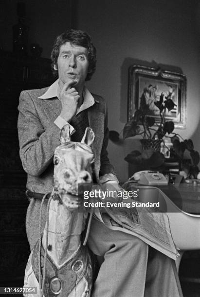 English actor and singer Michael Crawford, who is starring in the stage musical 'Billy' at the Theatre Royal on Drury Lane, London, UK, 2nd May 1974.