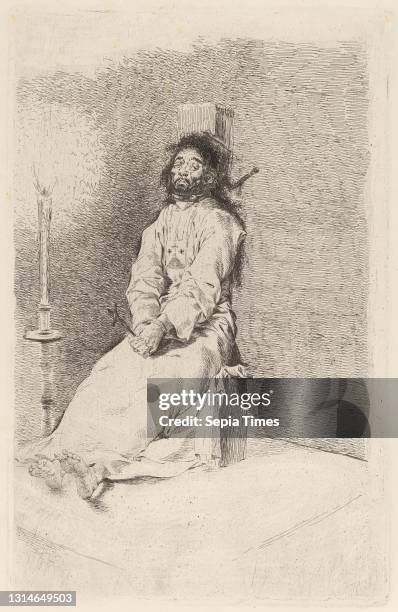 Francisco de Goya, , Spanish, 1746 - 1828, The Garroted Man, in or before 1780, etching and on smooth wove paper.