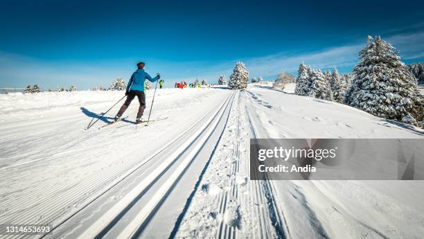 Nordic skiing in the Vanoise Massif, Tarentaise Valley, Bozel Valley, near the ski areas of the 3 Valleys, Paradiski and Pralognan Vanoise. Nordic...