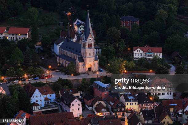 Old town and church to our beloved woman, unsere liebe Frau, Kulmbach, Upper Franconia, Bavaria, Germany.