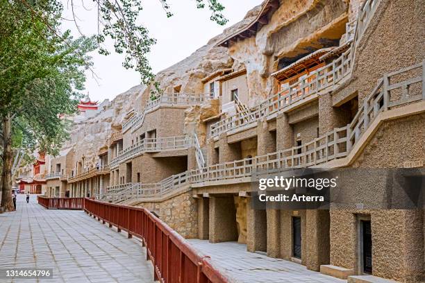 Mogao Caves / Thousand Buddha Grottoes / Caves of the Thousand Buddhas near Dunhuang, Gansu Province, Western China.