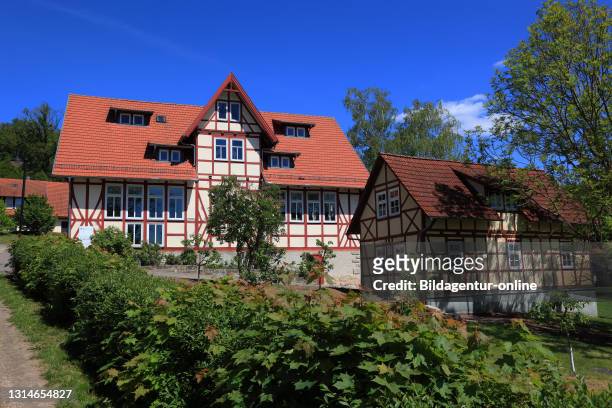 The school of Hermann Lietz at Haubinda, Thuringia, Germany / Hermann-Lietz-Schule Haubinda, Ortsteil der Gemeinde Westhausen, Landkreis...