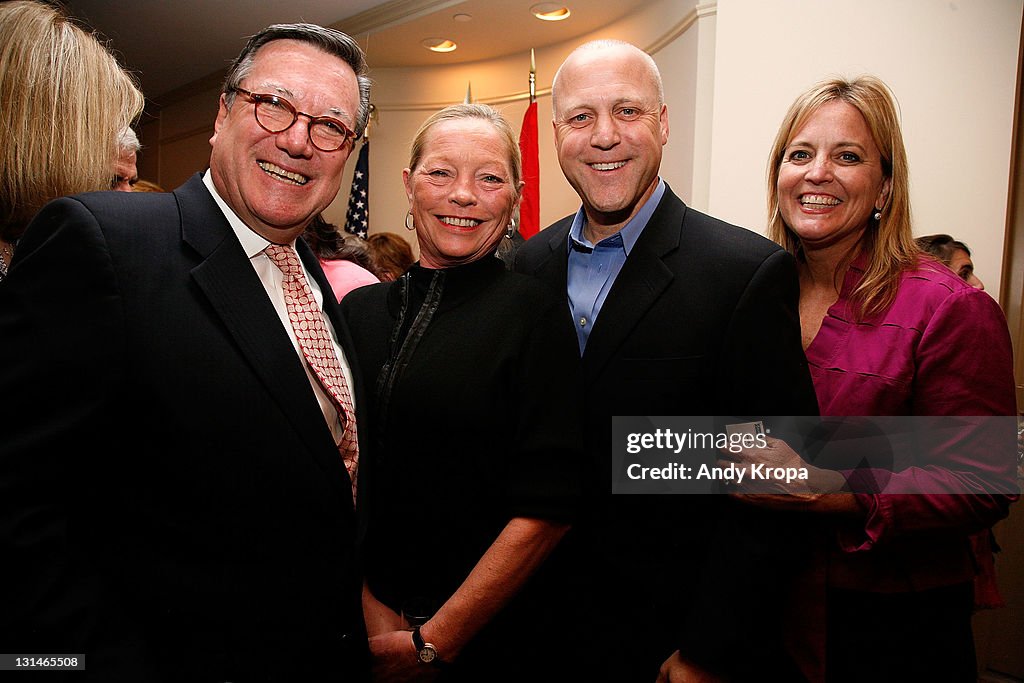 Monaco's Ambassador To The USA Gilles Noghes And Consul General Maguy Maccario Co-Host A VIP Reception For Champions Of Peace And Guests From The Monaco-Based Peace & Sports Attending Their First ING New York City Marathon