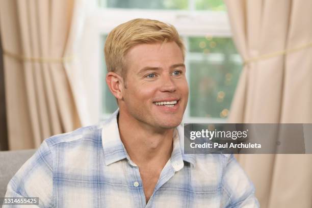 Actor Trevor Donovan visits Hallmark Channel's "Home & Family" at Universal Studios Hollywood on April 26, 2021 in Universal City, California.