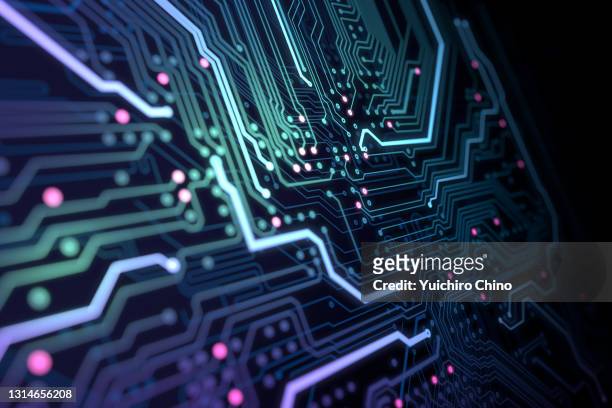 circuit board background - big data stock-fotos und bilder