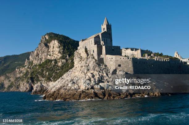 The church of San Pietro, perched on a rocky spur of the promontory of the Bocche di Porto Venere, is the oldest vestigial church in the Gulf. Porto...