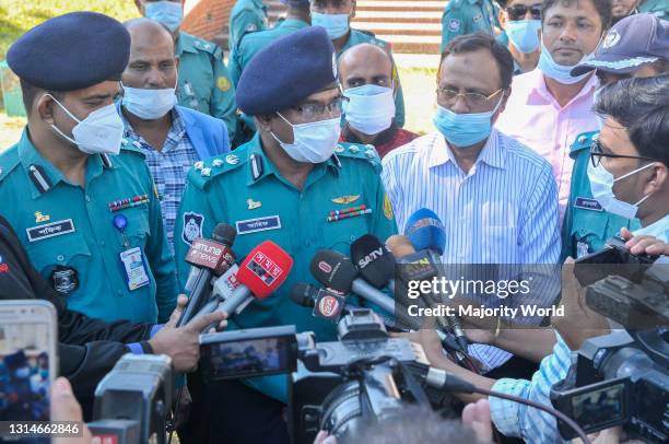 Sylhet, Bangladesh. 1st December 2020. MD Nisharul Arif, Police Commissioner of Sylhet Metropolitan Police giving his speech on the occasion of the...