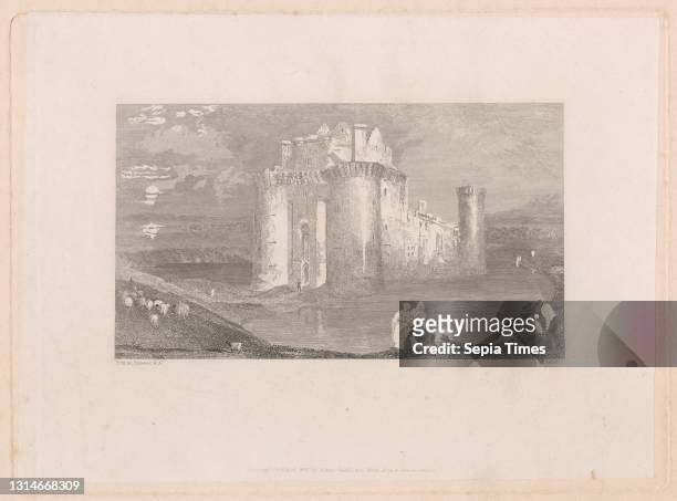 Caerlaverock Castle, Edward Goodall, 1795–1870, British, after Joseph Mallord William Turner, 1775–1851, British Etching; open etching on medium,...