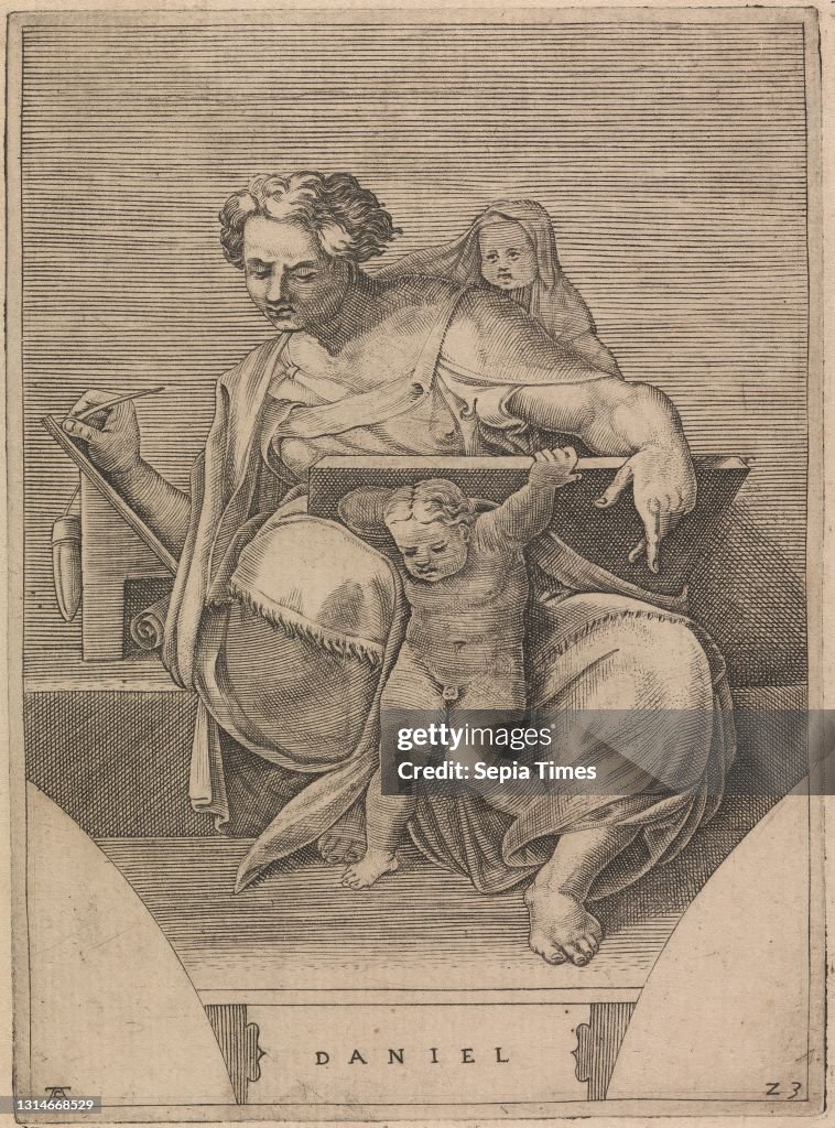 Daniel Print The Prophet Daniel, Print made by Adamo 'Ghisi' Scultori,... News Photo ...