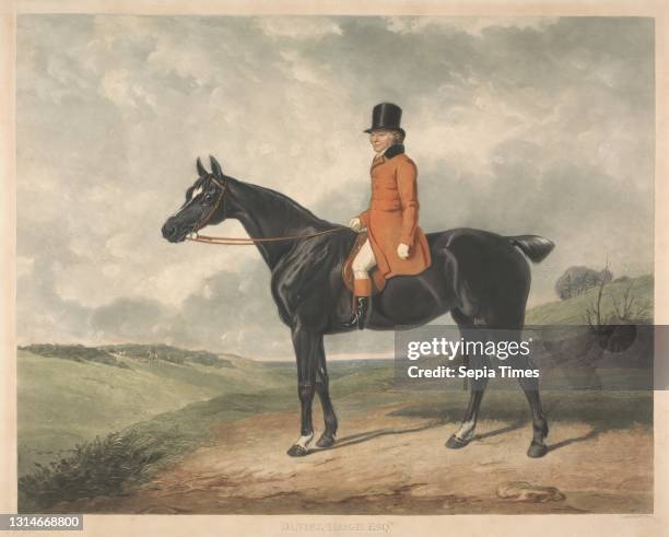 Daniel Haigh Esqre., Print made by William Giller, 1805–ca. 1868, British, after Abraham Cooper, 1787–1868, British, undated, Mezzotint, printed in...