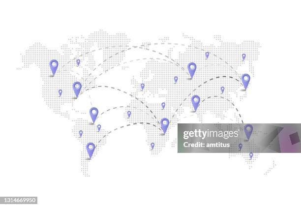 globe dots business - dock background stock illustrations