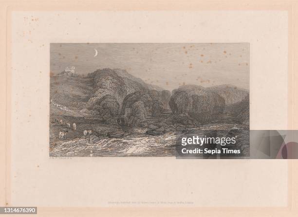 Junction of the Greta and the Tees, Print made by John Pye, 1782–1874, British, after Joseph Mallord William Turner, 1775–1851, British Etching; open...