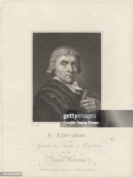 Edwards, Associate and Teacher of Perspective in the Royal Academy, Print made by Anthony Cardon, 1772–1813, Flemish, after Edward Edwards,...