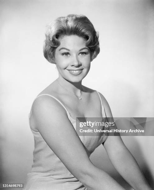 Sue Ane Langdon, Half-Length Publicity Portrait for the Film, "The Great Impostor", Universal Pictures, 1961.