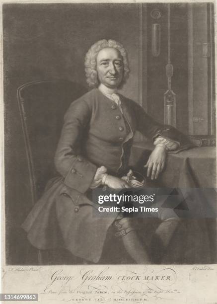 George Graham, Clockmaker, John Faber the Younger, ca. 1695–1756, Netherlandish, active in Britain, after Thomas Hudson, 1701–1779, British, undated,...