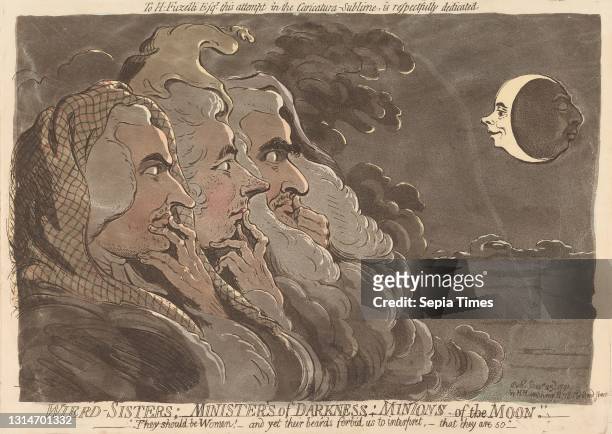 Weird Sisters; Ministers of Darkness; Minions of the Moon , James Gillray, 1757–1815, British, Published by Hannah Humphrey, ca. 1745–1818, British...