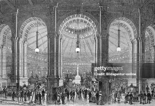 The International Electrical Exhibition at the Rotunda in Vienna, Austria, in 1883 / Die internationale elektrische Ausstellung in der Rotunde zu...