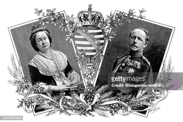 Karl, Carl Alexander, Grand Duke of Saxe Weimar, 24 June 1818 - 5 January 1901, and his wife Wilhelmina Sophie Marie Luise of Orange-Nassau, 8 April...
