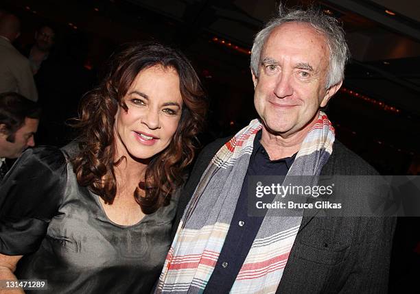 Stockard Channing and Jonathan Pryce attend the opening night celebration for "Other Desert Cities" on Broadway at the Marriot Marquis on November 3,...
