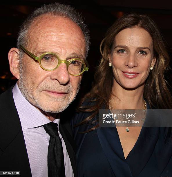 Ron Rifkin and Rachel Griffiths attend the opening night celebration for "Other Desert Cities" on Broadway at the Marriot Marquis on November 3, 2011...
